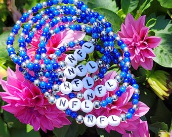 Personalized Cheer Team Bracelet: Acrylic Pearl Fundraiser, Bulk Order , Friendship Gift
