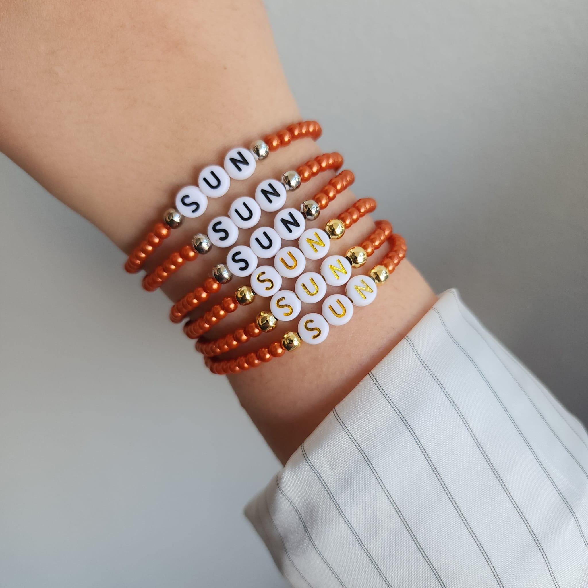Braccialetto Cheerleader Con Perline E Strass E Biglietto Incoraggiamento | Gioiello Regolabile 17,5-30,5 Cm In Rosa Per Squadre, Compagne Di Squadra, Regalo Motivazionale - 3