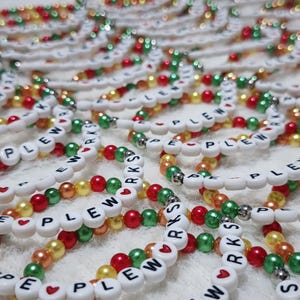 Personalized Beaded Name Bracelet: Promotional Party Favors