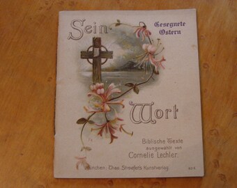 Sein Wort ~ Small Antique German Prayer ~  Poetry Book ~ Early 1900's