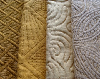 Vintage Quilted Bedspread Samples ~ Add to your stash for your winter project