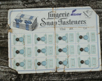 From the Bottom of the Sewing Box ~ c.1920 Lingerie Snap Fasteners on the original card