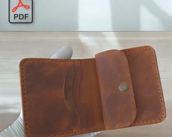 Leather Bifold Wallet Pattern | DIY Template (Digital Download)