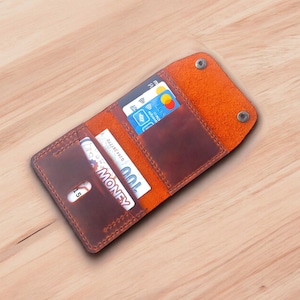 Leder Geldbörse Muster, Pdf Muster, Lederhandwerk, Lederbearbeitung, Leder Muster Pdf, Leder Bifold Brieftasche, Leder Handarbeit