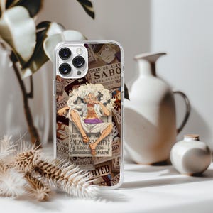 Gear 5 Luffy Clear Phone Case: Anime Wanted Poster Cover
