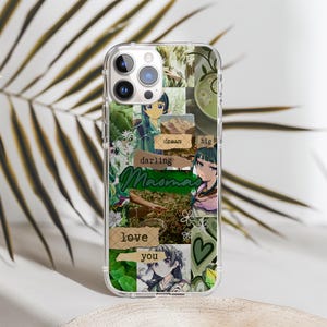 Anime Maomao Phone Case Botanical Green Aesthetic Flexible Cover for iPhone 16, 7 and Samsung Galaxy S25, S10 The Apothecary Diaries Gift