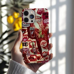 Retro Dr. Pepper Tough Phone Case: Durable Drink Lover Gift