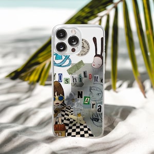 Yoshitomo Nara Phone Case: Japanese Art Collage Design