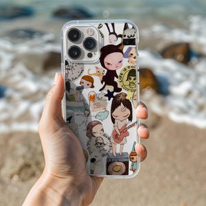 Yoshitotto Nara & Miffy Japanische Collage Handyhülle - Kawaii Ästhetisches für iPhone und Samsung Galaxy