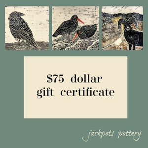 75 Dollar Pottery Cadeaubon, een perfect cadeau als je niet weet wat te kopen - of gewoon opraken van de tijd