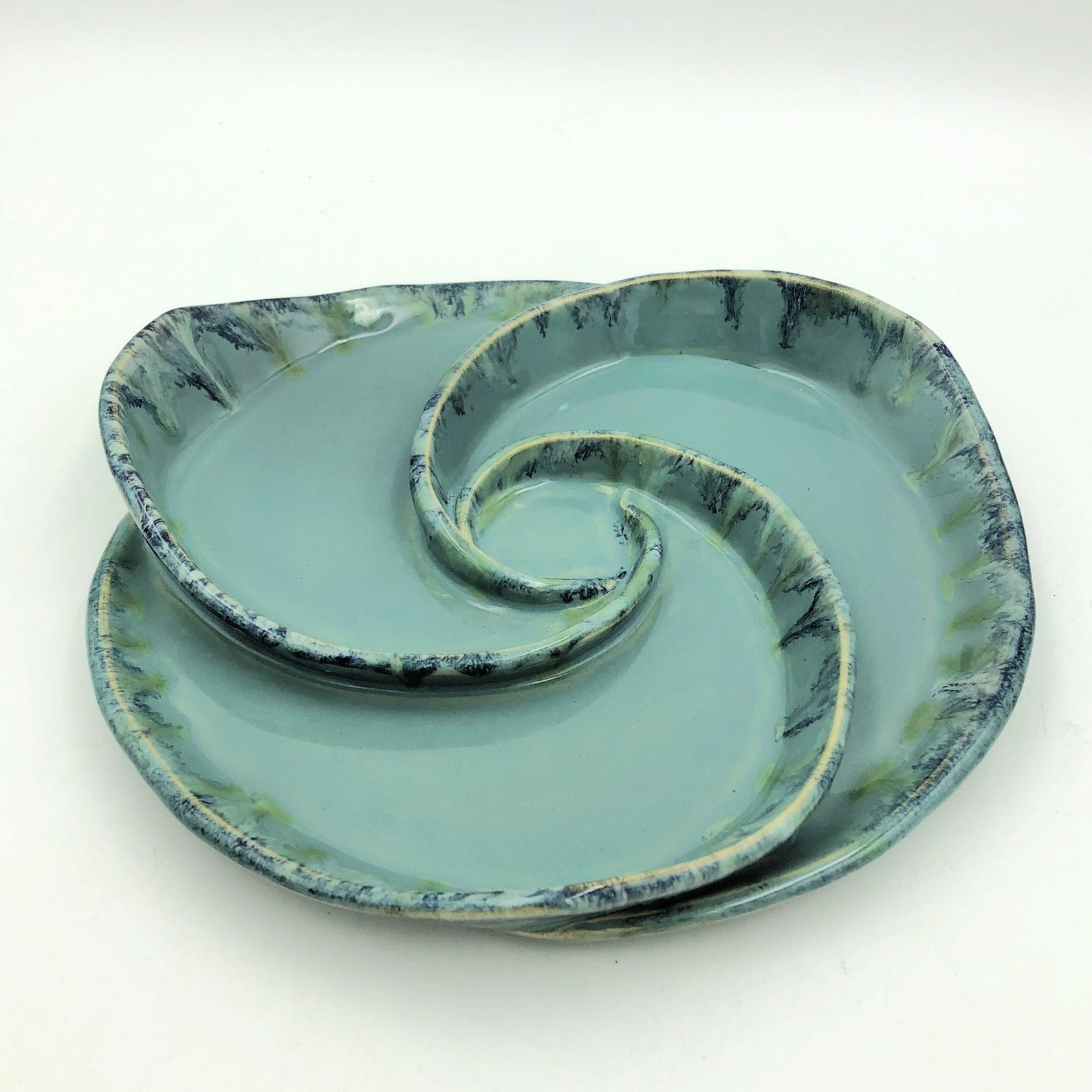 Handmade Ceramic Divided Pottery Relish Tray Also Great Etsy