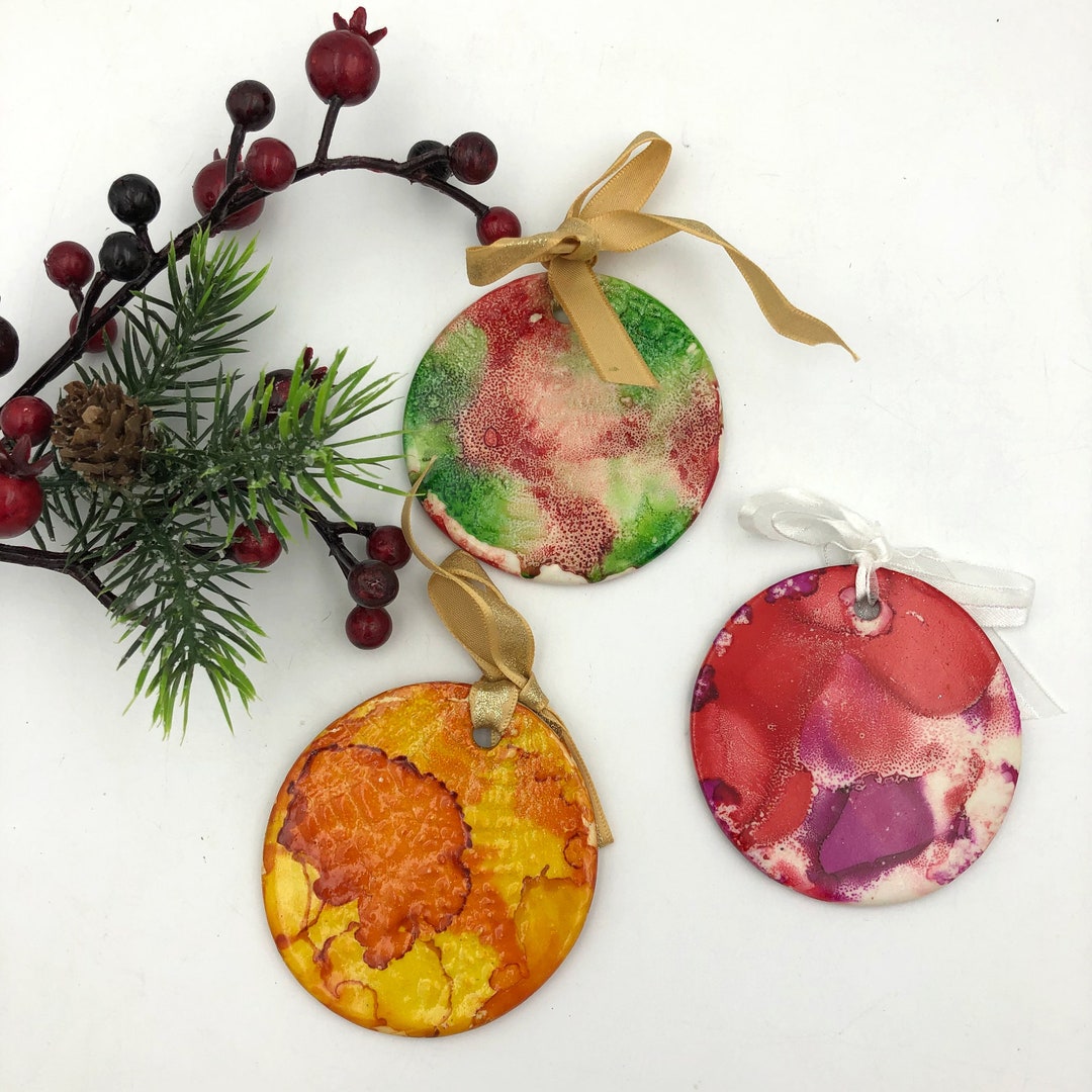 Handmade Ceramic Xmas Ornament, Ready to Ship, Gift Box Included ...