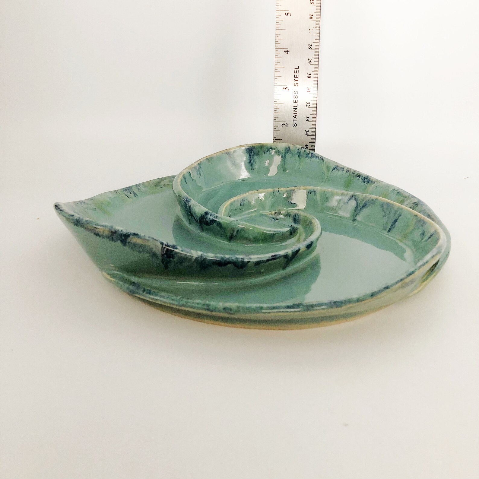 Handmade Ceramic Divided Pottery Relish Tray Also Great Etsy