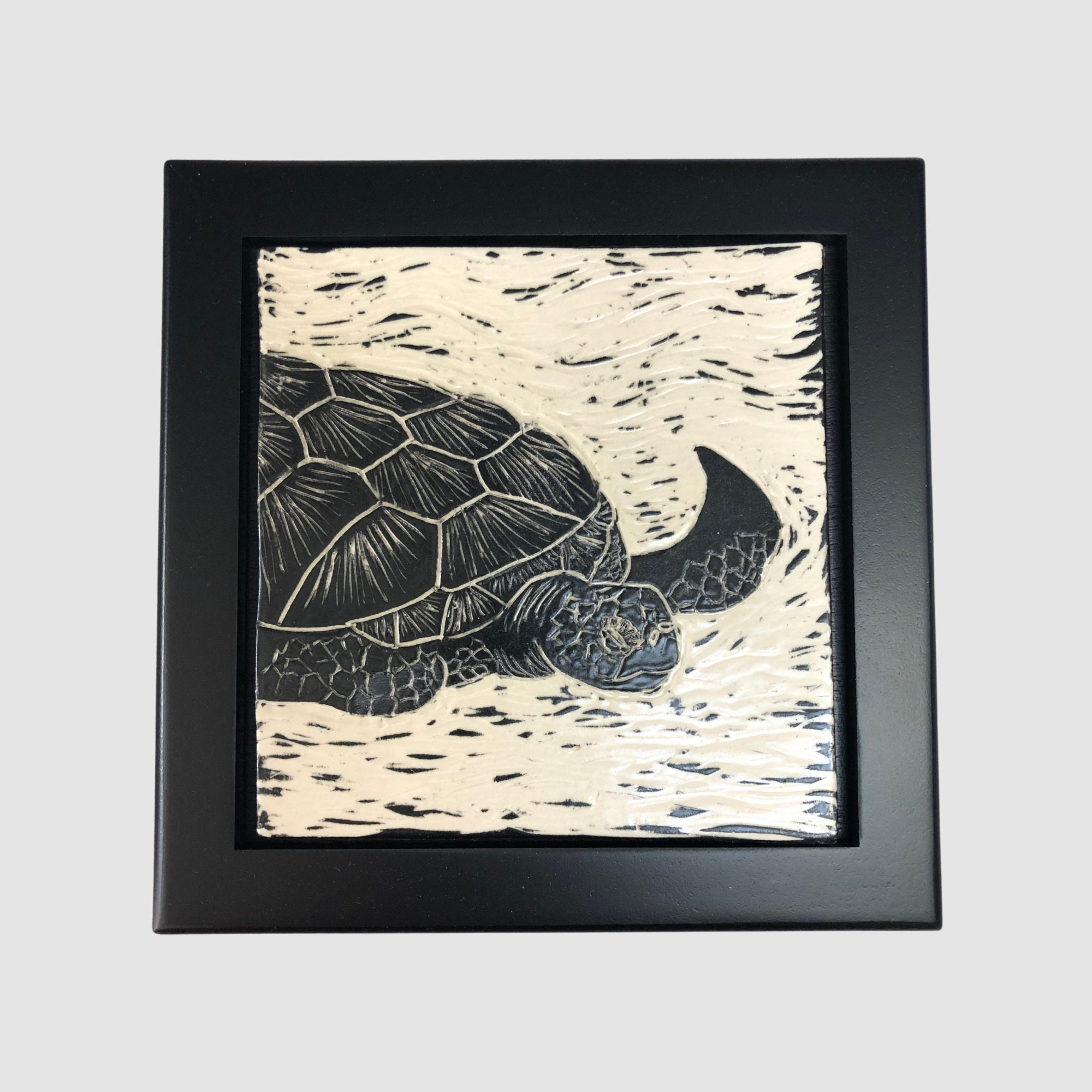 HONU OHANA" MATTED PRINT