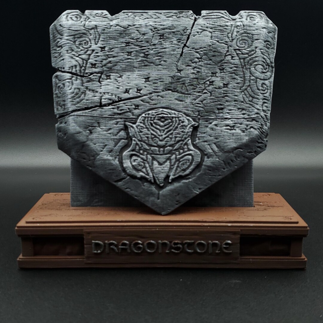 3d Printed Skyrim Dragonstone - Etsy