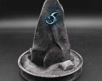 Summoning Stone: Pewter Finish, Turquoise Emblem