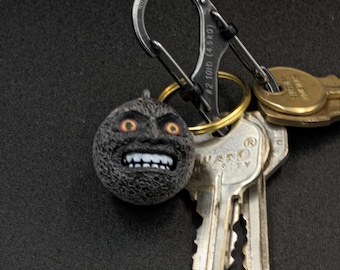 64 Moon Keychain / Bagcharm (1 inch diameter)