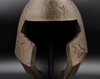 Capacete de cosplay do Juggernaut pintado com aerógrafo