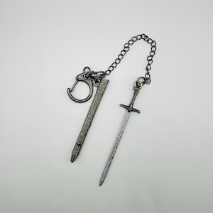 Tarth Lannister gold sword key ring keychain thrones dragons snow Targaryen cosplay gift for her gift for him