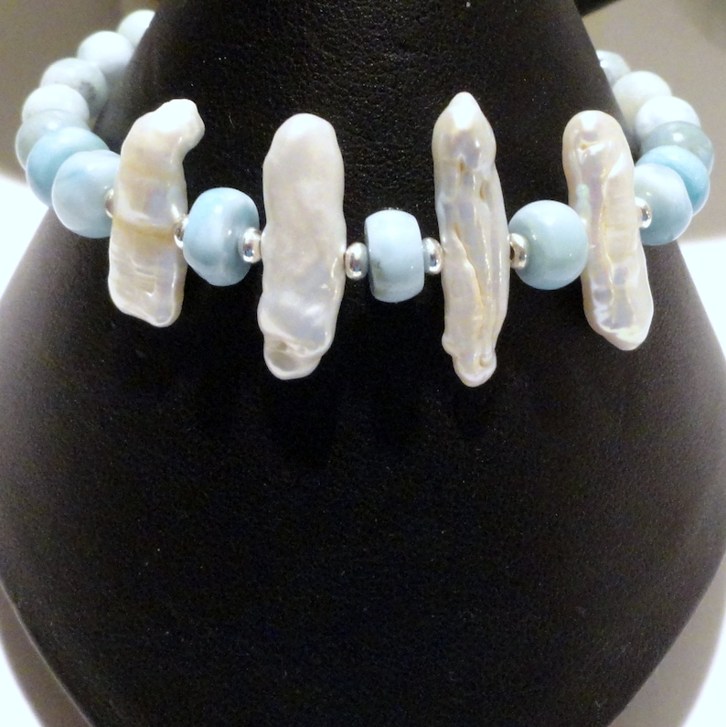 JFTS Larimar /& Stick Pearl 3 pc Set