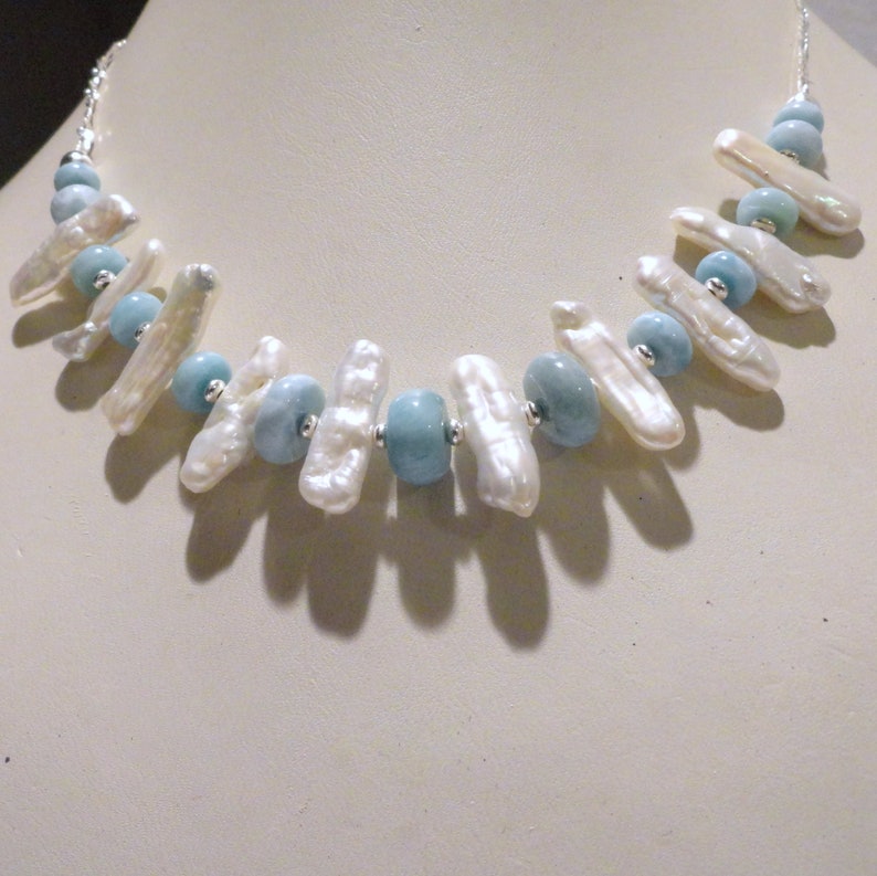 JFTS Larimar /& Stick Pearl 3 pc Set