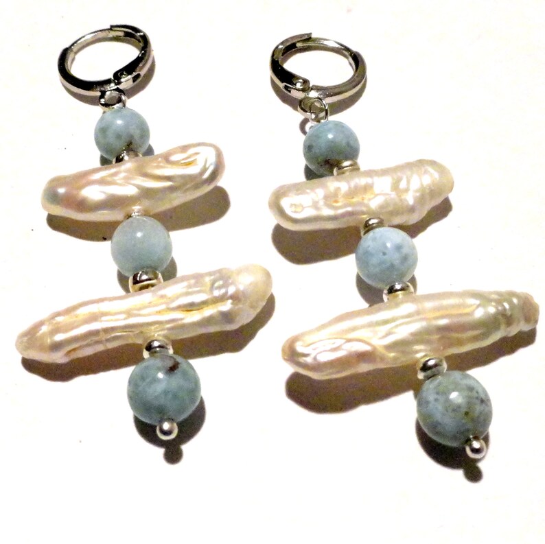 JFTS Larimar /& Stick Pearl 3 pc Set