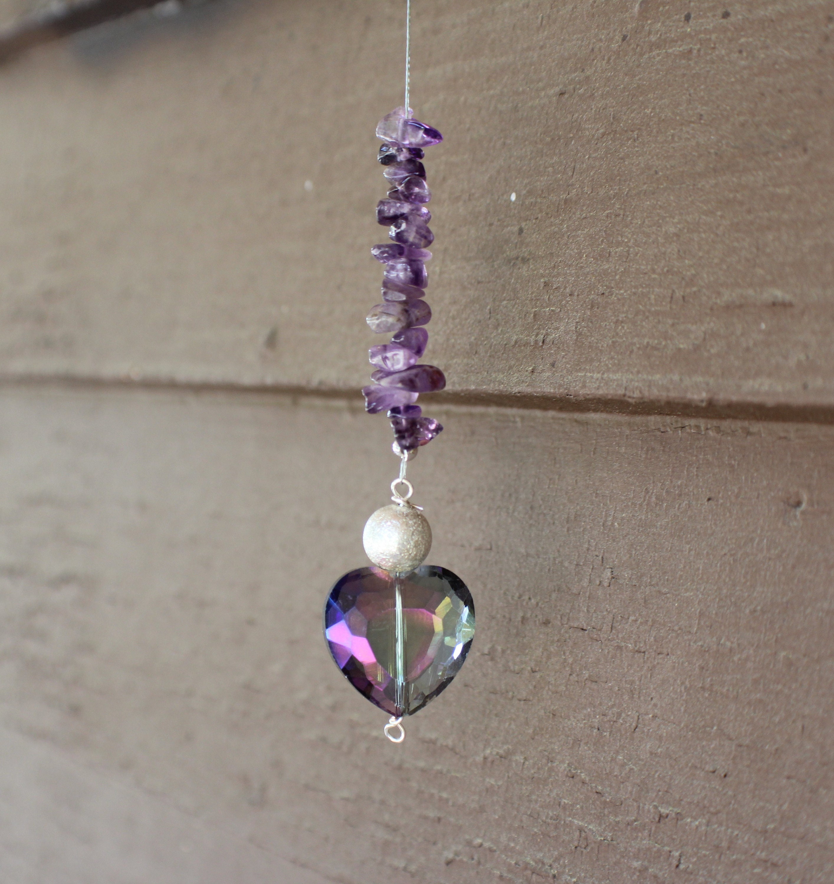 Amethyst Crystal Suncatcher for Window/purple Crystal Etsy UK