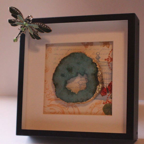 Agate Shadow Box Etsy
