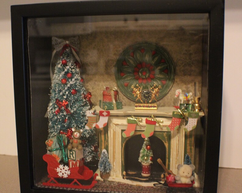 Christmas Shadow Box/christmas Tree/christmas Etsy