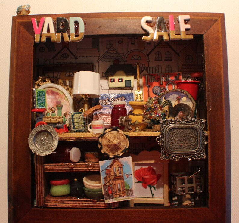 Handmade Miniature Garage Sale/miniature Dollhouse/decorative Etsy