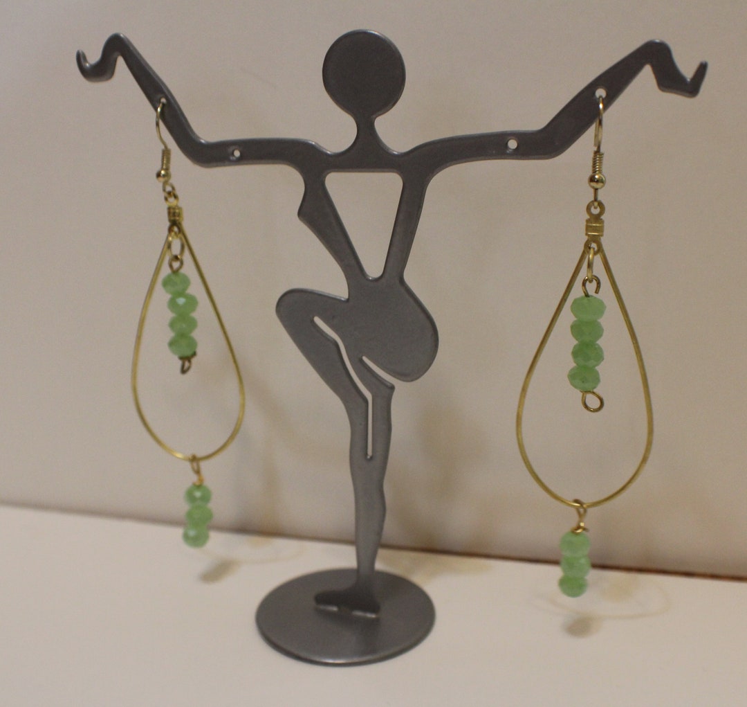 Letishia Sangie-Krammer Green Tassel Hoops main image 1