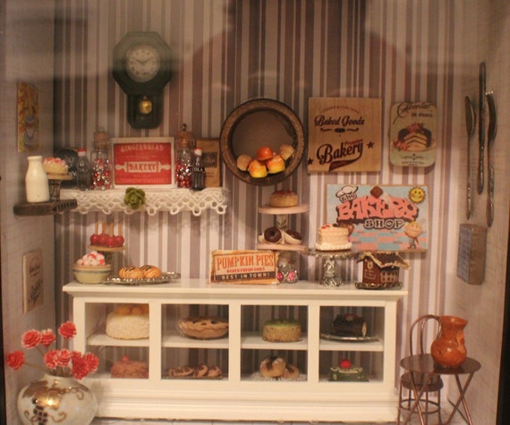miniature dollhouse kit bakery