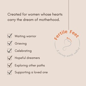 Ivf Sock Gift Fertility Support Pregnancy Comfort Faith Based Encouragement Prayer Motherhood Journey Waiting Hope Christian Embryo Transfer image 9