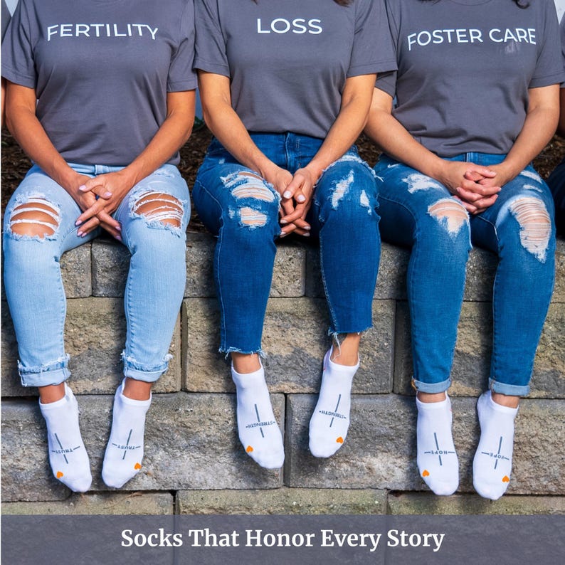 Ivf Sock Gift Fertility Support Pregnancy Comfort Faith Based Encouragement Prayer Motherhood Journey Waiting Hope Christian Embryo Transfer image 10
