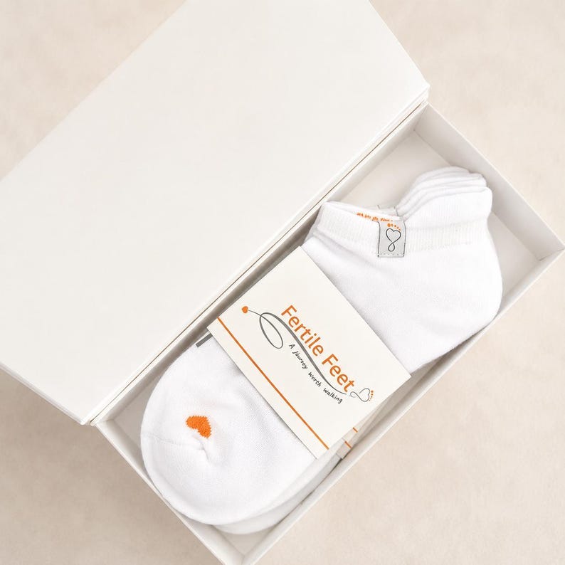 Ivf Sock Gift Fertility Support Pregnancy Comfort Faith Based Encouragement Prayer Motherhood Journey Waiting Hope Christian Embryo Transfer image 14