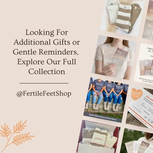 Ivf Sock Gift Fertility Support Pregnancy Comfort Faith Based Encouragement Prayer Motherhood Journey Waiting Hope Christian Embryo Transfer image 16