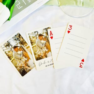 Carte da gioco con foto personalizzate, carte da gioco per matrimoni, carte da gioco vuote, mazzi di carte stampati personalizzati, bomboniere per feste di famiglia, biglietti di auguri per compleanni