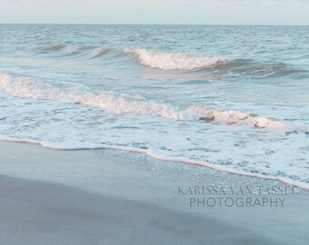 Beach Waves Photo, Ocean Photography, Beach Photo, Blue Green Photograph, Ocean Photography, Beach House decor, nautical wall art