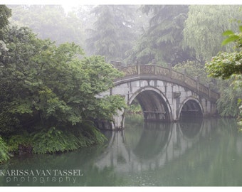 Zen Decor, Green and Grey Wall Art, Living Room Decor, Zen Wall Art, Meditation Art, West Lake Photograph, Nature Photography