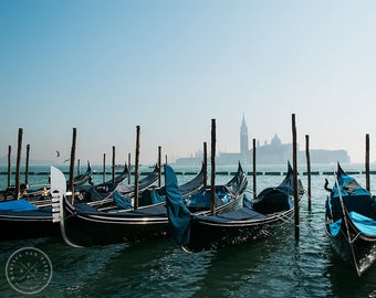 Venice Gondola Photo, Italian Wall Art