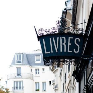 Paris Photo, Bookstore Photo, Book Lover Gift, Book lover wall art, Paris bookstore, Office wall art, library wall art, book lover, paris
