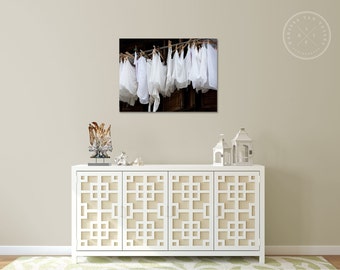 CANVAS, China Photography, White Linen Photo, White Linens, Washing Clothes, Laundry Wall Art, White Linen, Laundry Room Decor, Wanderlust