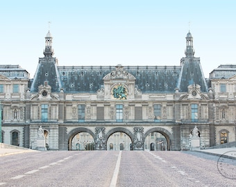 Louvre Museum Paris Photography Print, French Wall Art