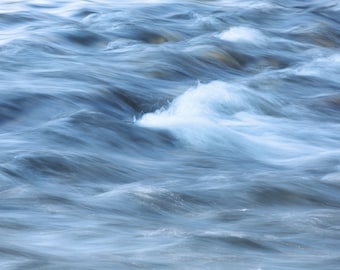 Montana River Fine Art Print, Blue Water Photography