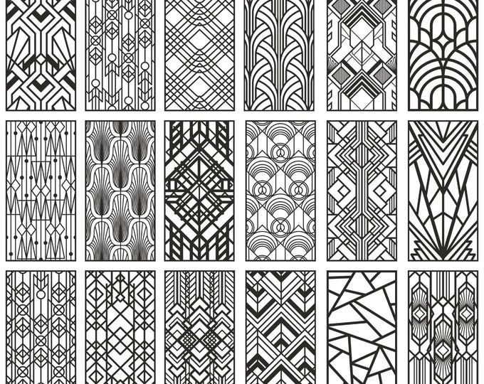 Geometric Egraving Pattern 52 Modern Geometric Panel Design Files | Laser Cutting, CNC Routing ...