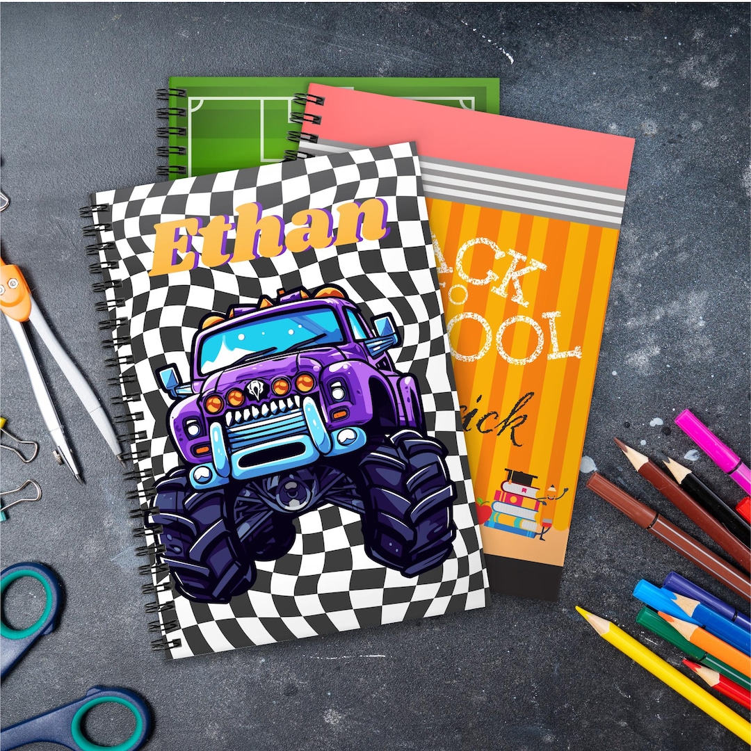 Personalized School Notebook for Boy Custom With Name Writing Journal ...