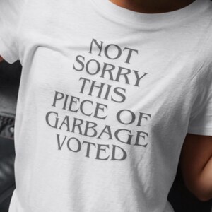 Trump 2024 shirt, Voted for Trump T Shirt, Maga Shirt, Funny Trump Shirt, Biden Garbage Meme Tee, Gift for Republican