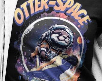 Otter Space T-Shirt, Cute Otter Tee, Funny Space Otter Shirt, Outer Space Lover Shirt, Gift For Otter Lover, Otter Art