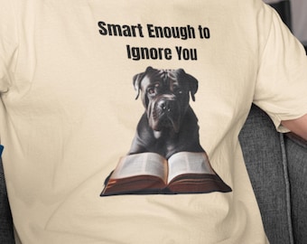 Cane Corso Reading Shirt, Book Club T-Shirt, Funny Book Humor Shirt, Dog Lover Gift, Funny Gift for Dog Owners, Sarcastic Animal Shirt