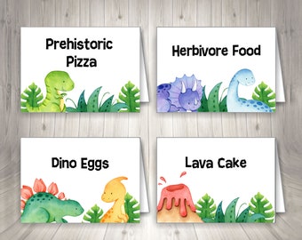 Dinosaur Food Tent Cards Dinosaur Birthday baby shower Digital Download Dinosaur Invitation Dinosaur Party Boy Birthday dino Food Label